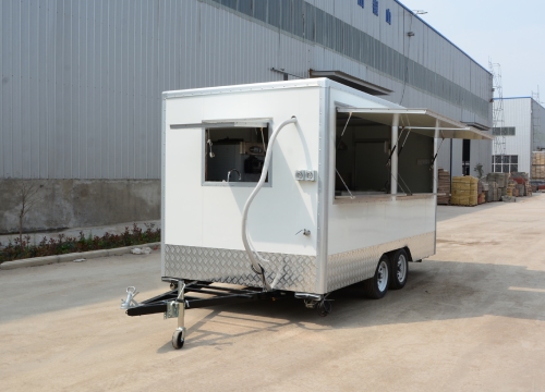 White burger food trailer for sale